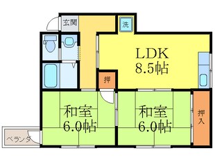 メゾンたきがわの物件間取画像